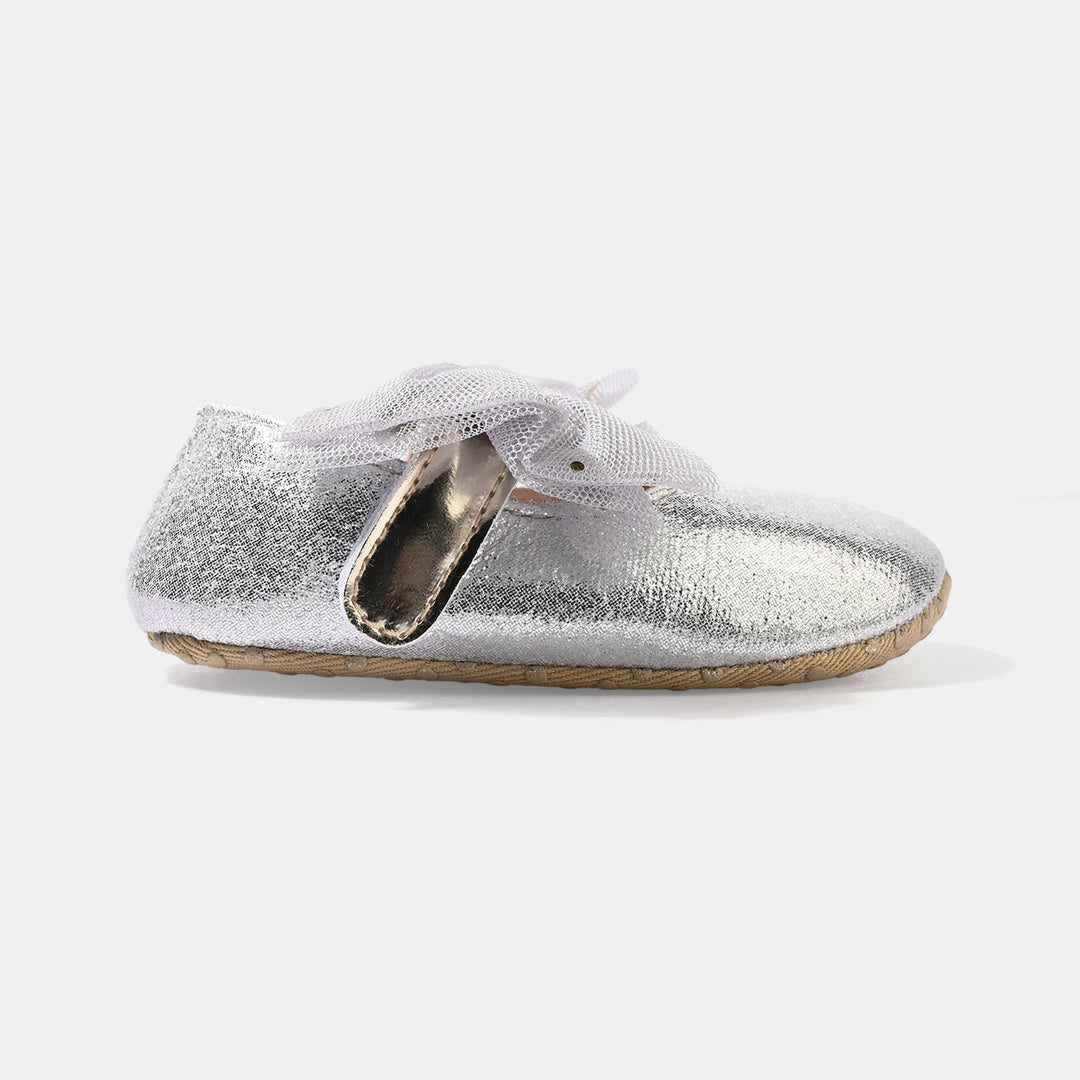 Infant Girls Shoes G33-SILVER