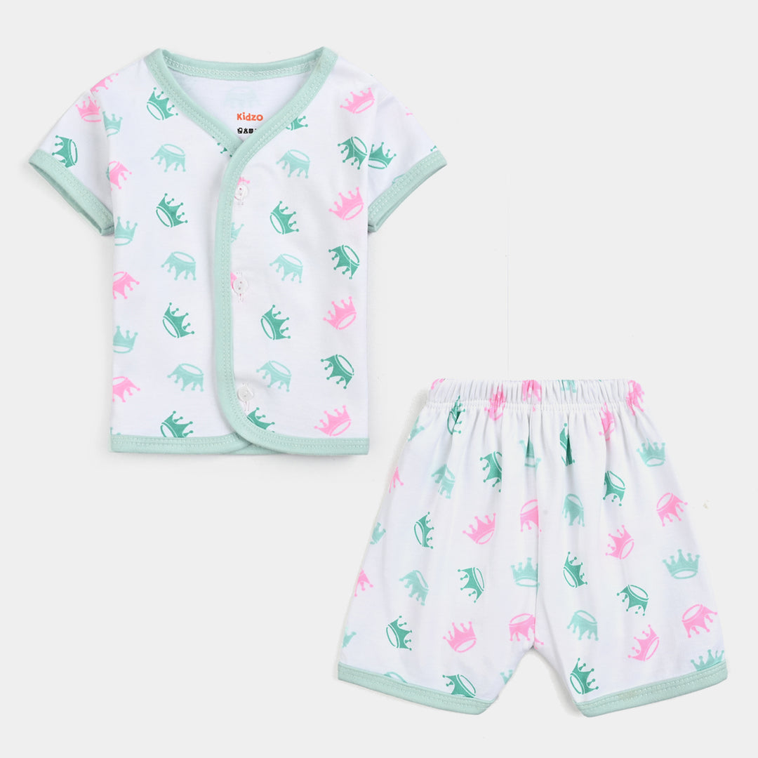Infant Baby Cotton 2PC Set | 0-3M | Green