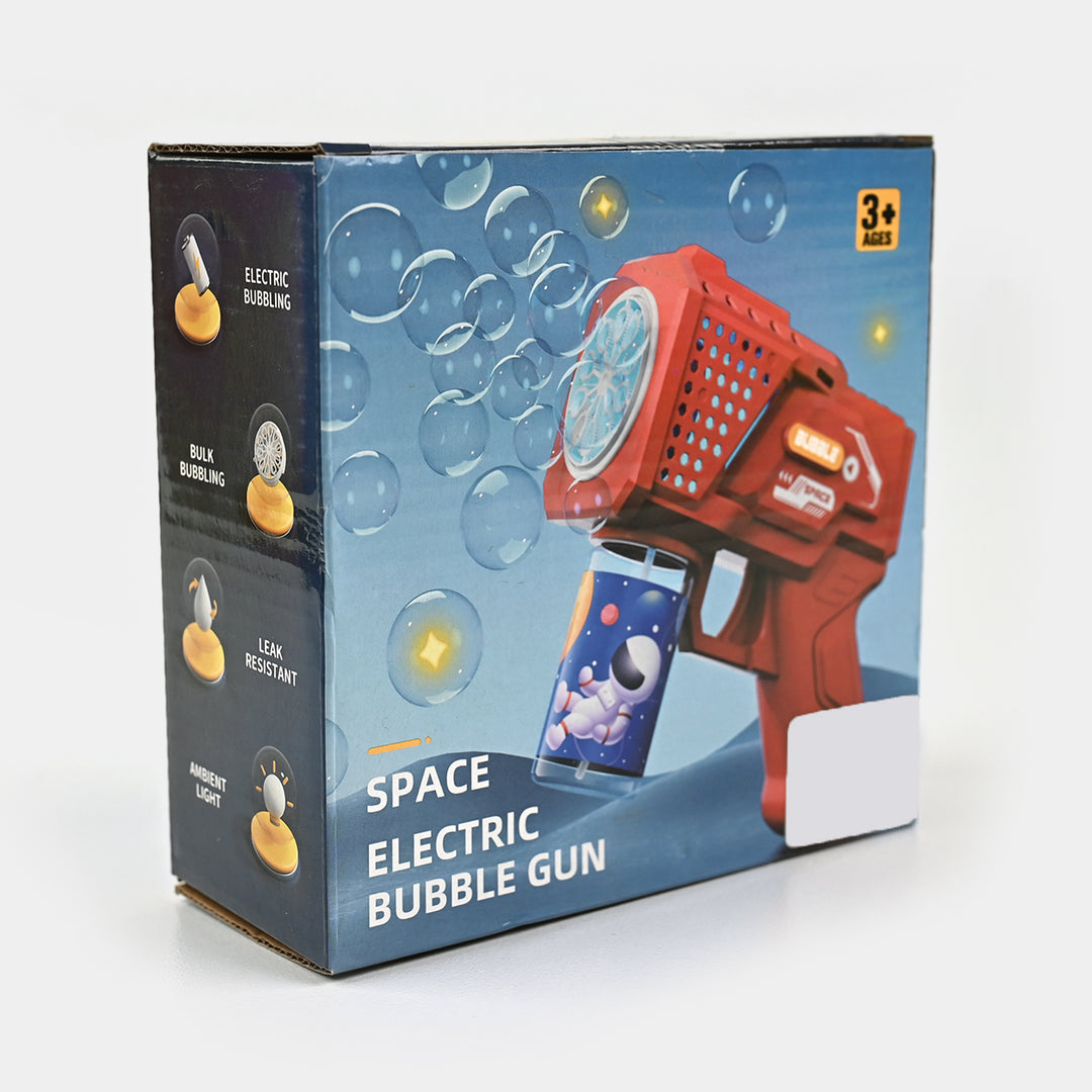 Space Electric Bubble Blaster For Kids