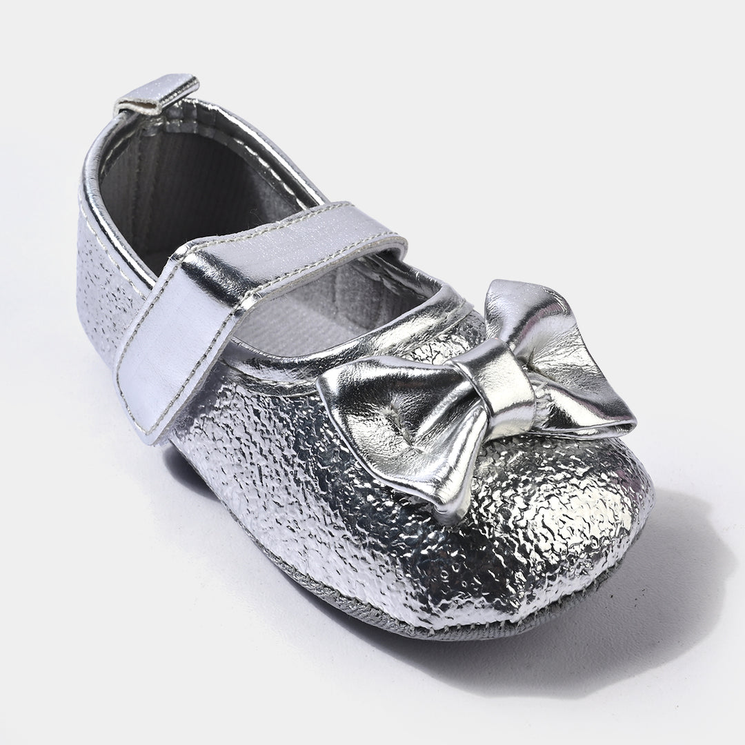 Infant Girls Shoes C-796-SILVER