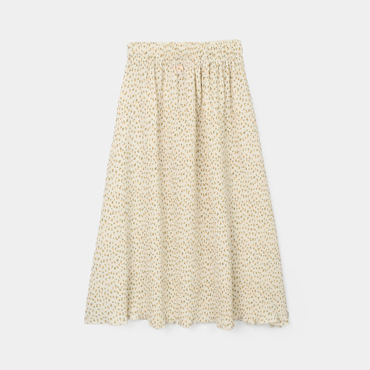 Teens Girls Poly Net Long Skirt Pleated - Multi