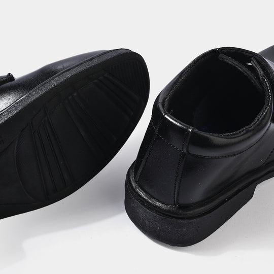 Boys School Shoes TS-12A-BLACK