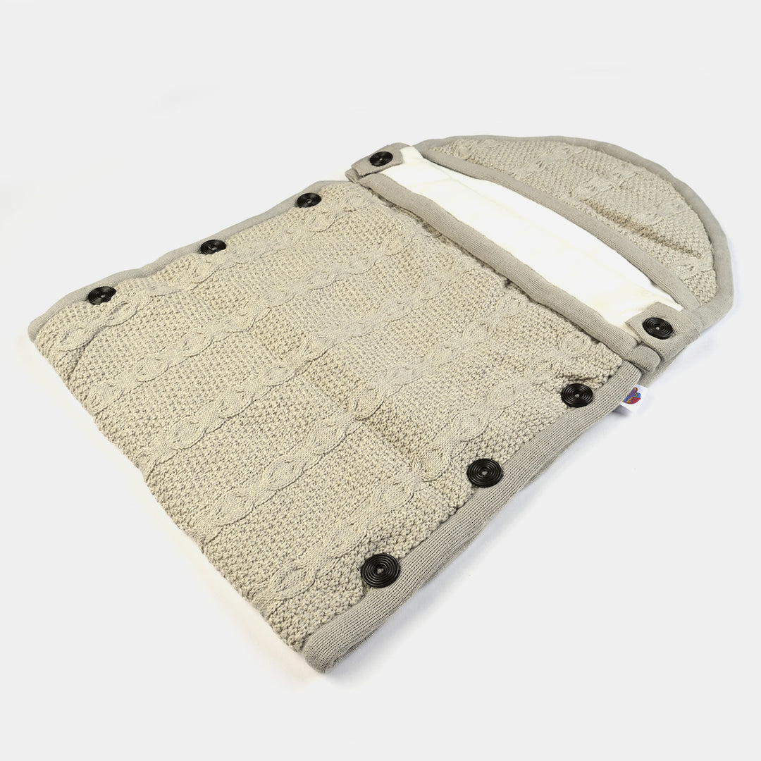 Infant Baby Woolen Carry Nest - Grey