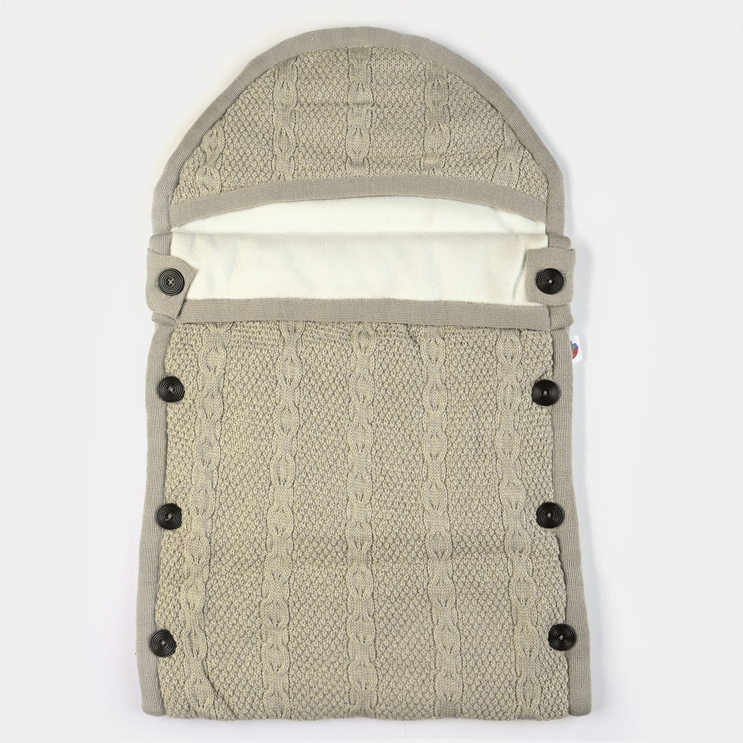 Infant Baby Woolen Carry Nest - Grey
