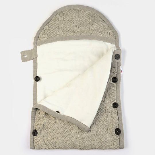 Infant Baby Woolen Carry Nest - Grey