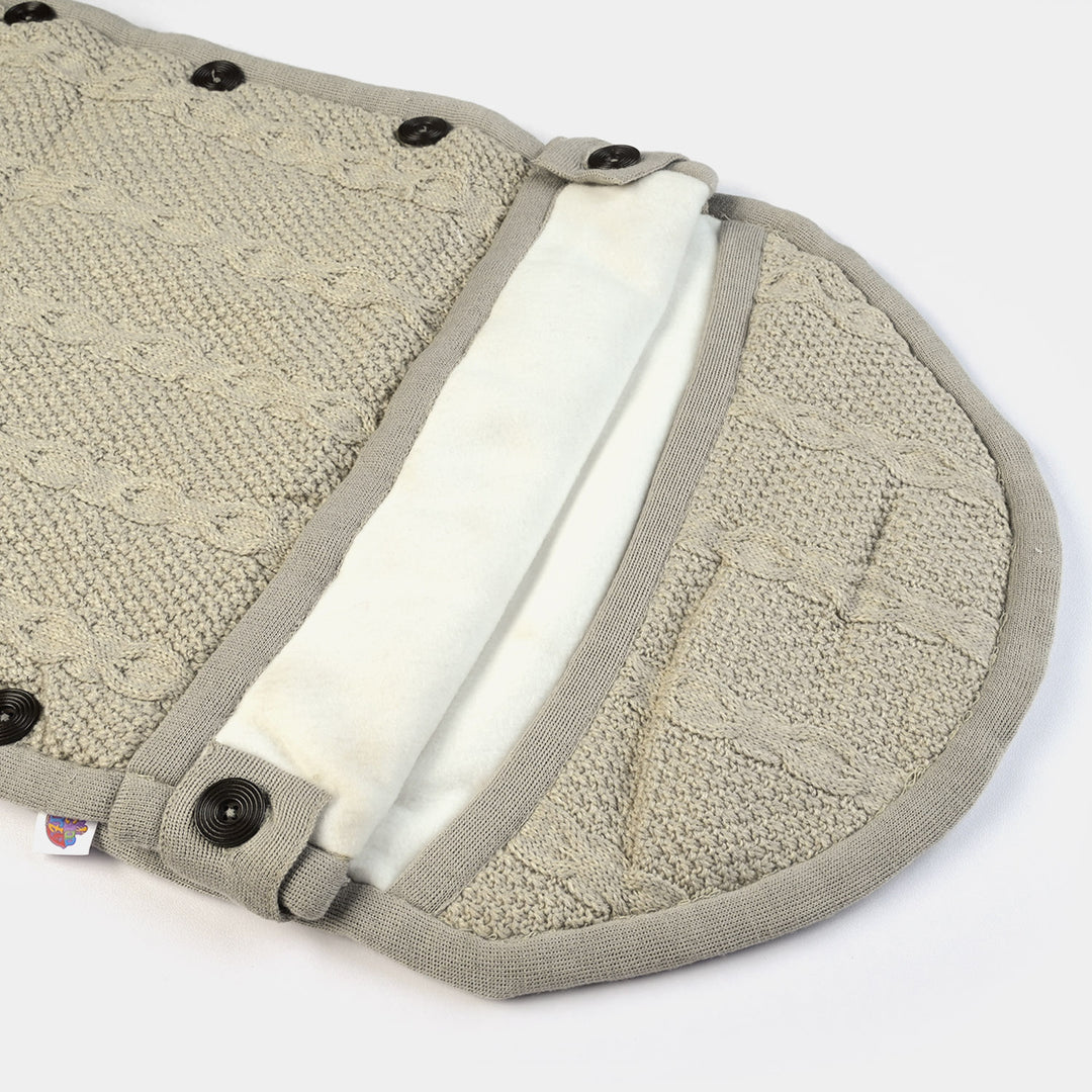 Infant Baby Woolen Carry Nest - Grey