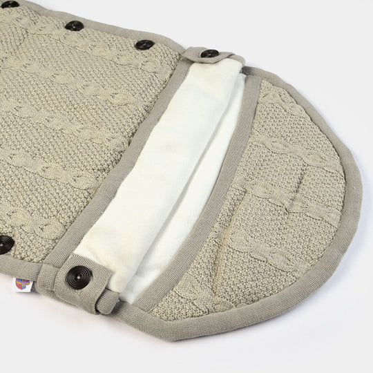 Infant Baby Woolen Carry Nest - Grey