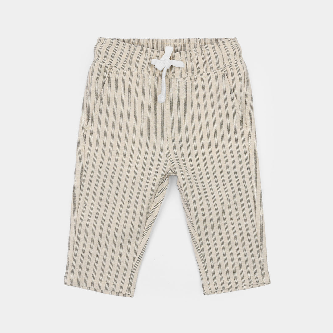 Infant Boys Cotton Pants (Brave Little One) - Beige