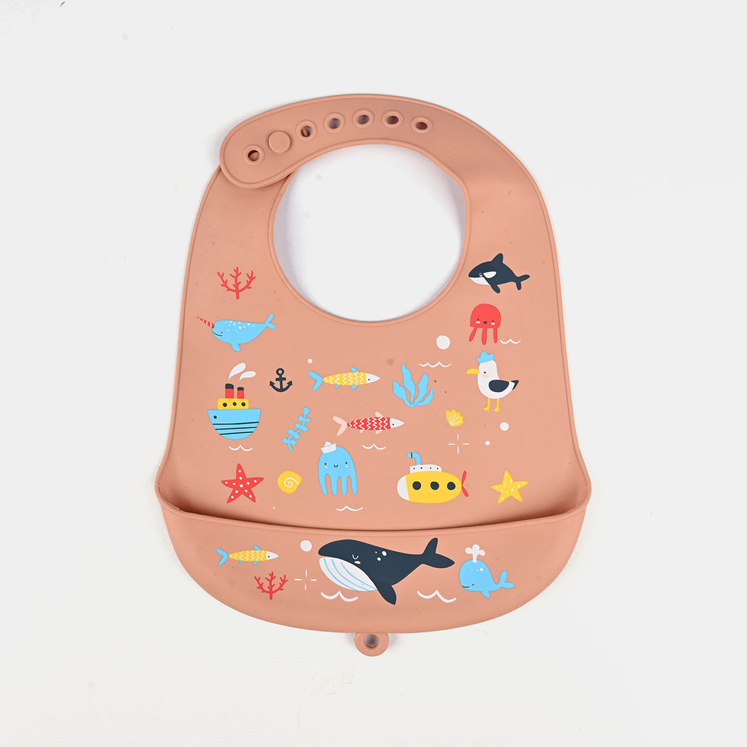 Baby Silicone Food Catcher Bib