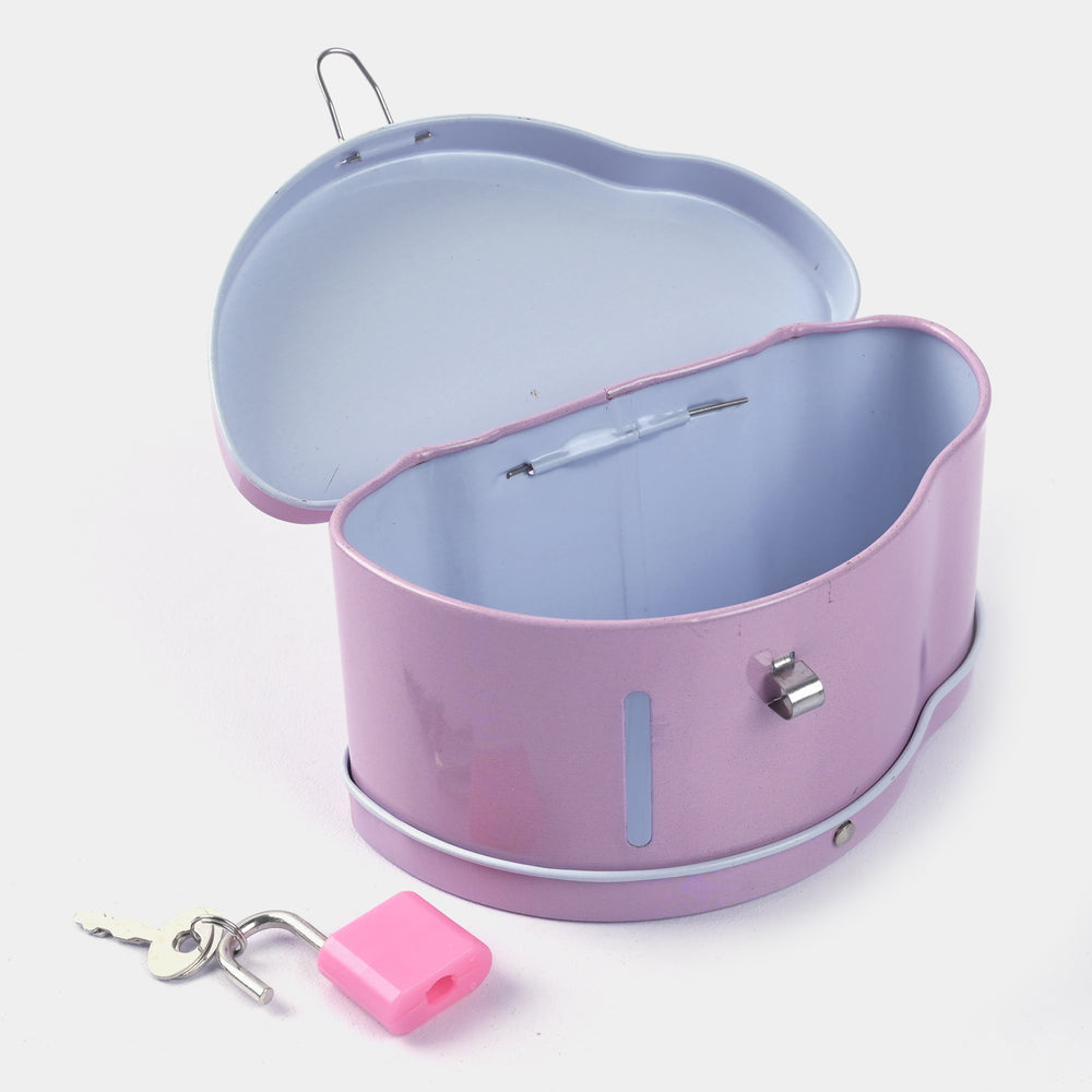 Metal Coin/Money With Lock Box For Kids