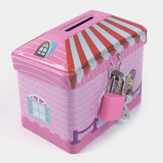 Metal Coin/Money With Lock Box For Kids