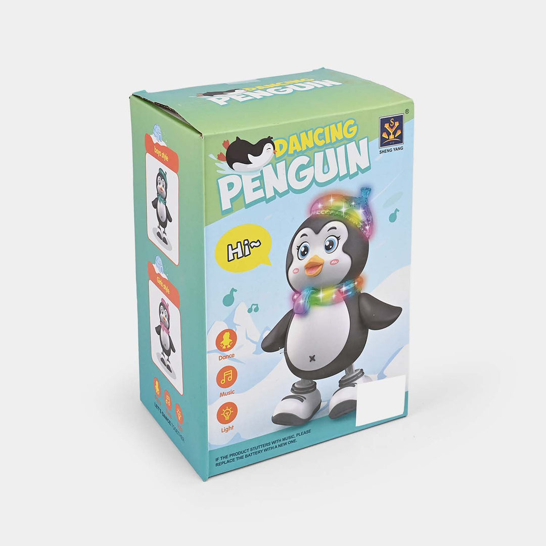 Electric Dancing Penguin Toy with Lights & Sound