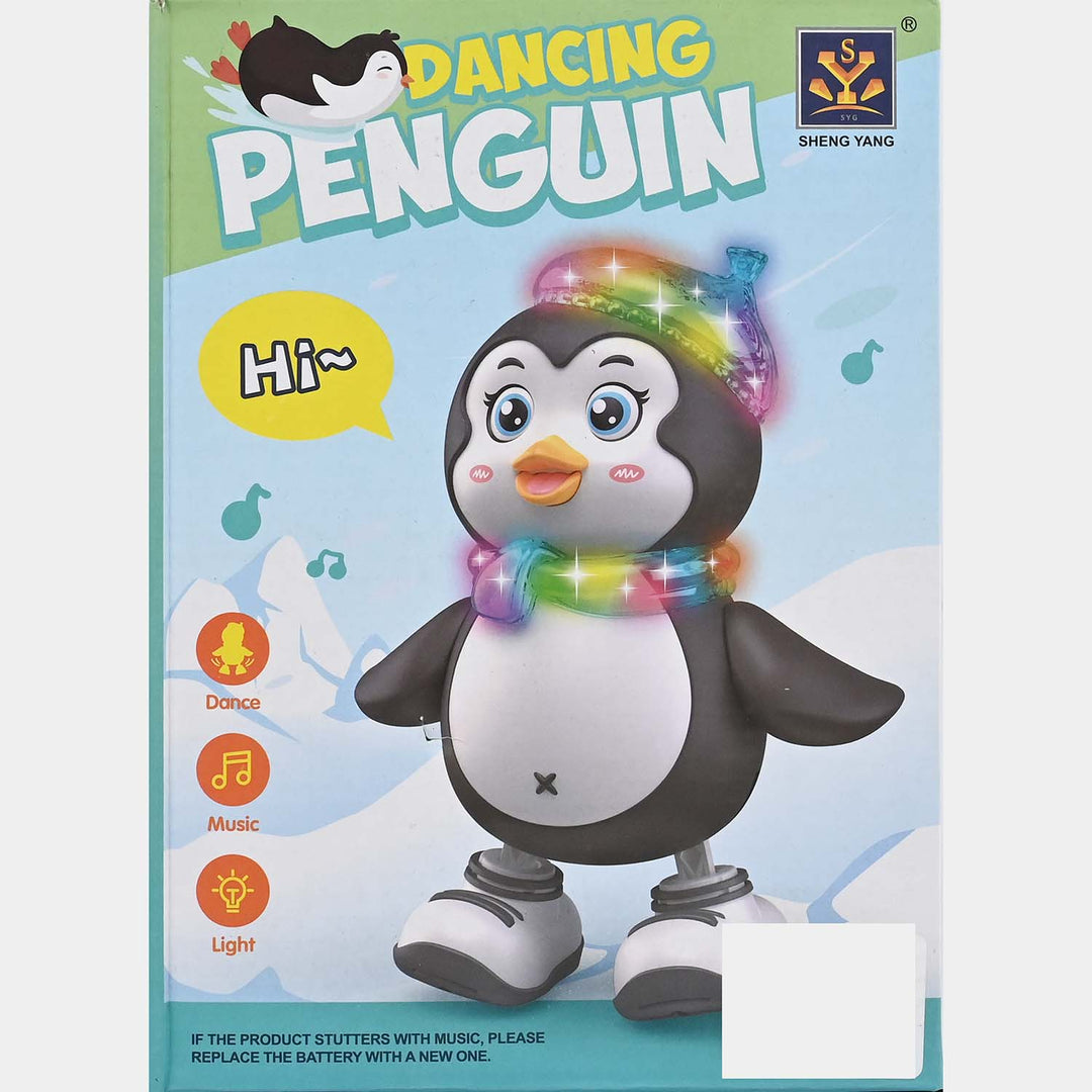 Electric Dancing Penguin Toy with Lights & Sound