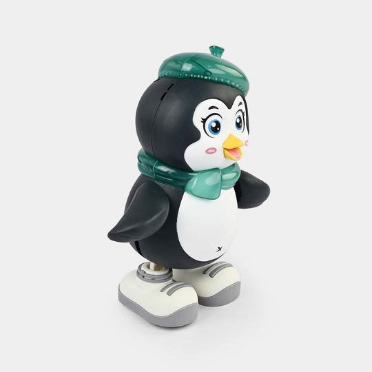 Electric Dancing Penguin Toy with Lights & Sound