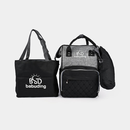 MOTHER BAG/BACKPACK SET | 14-BLACK - 1292