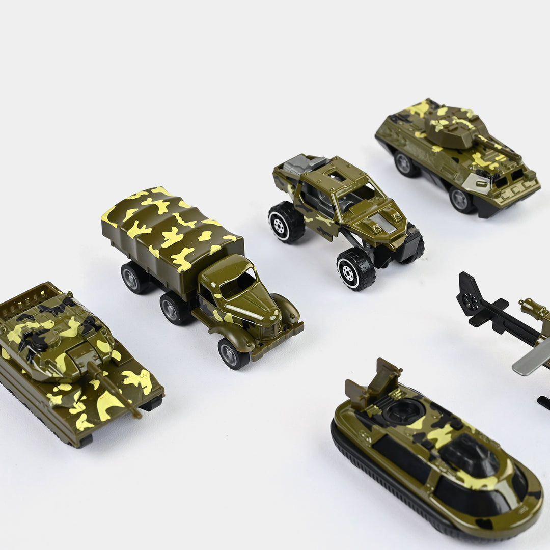 Alloy Slided Military Vehicles Set | Pack of 6