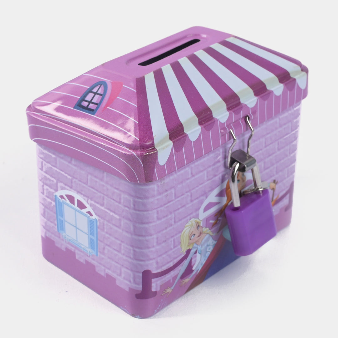 Metal Coin/Money With Lock Box For Kids