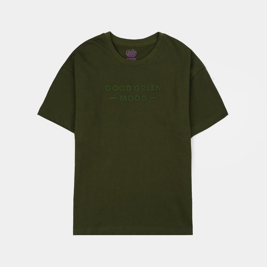 Boys Jersey/Terry T-Shirt (Mood) - Green
