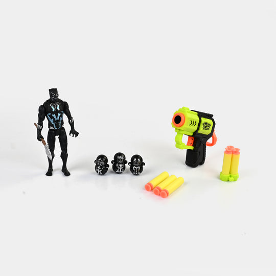 Action Figure Eva Soft Dart Blaster & Targets Set