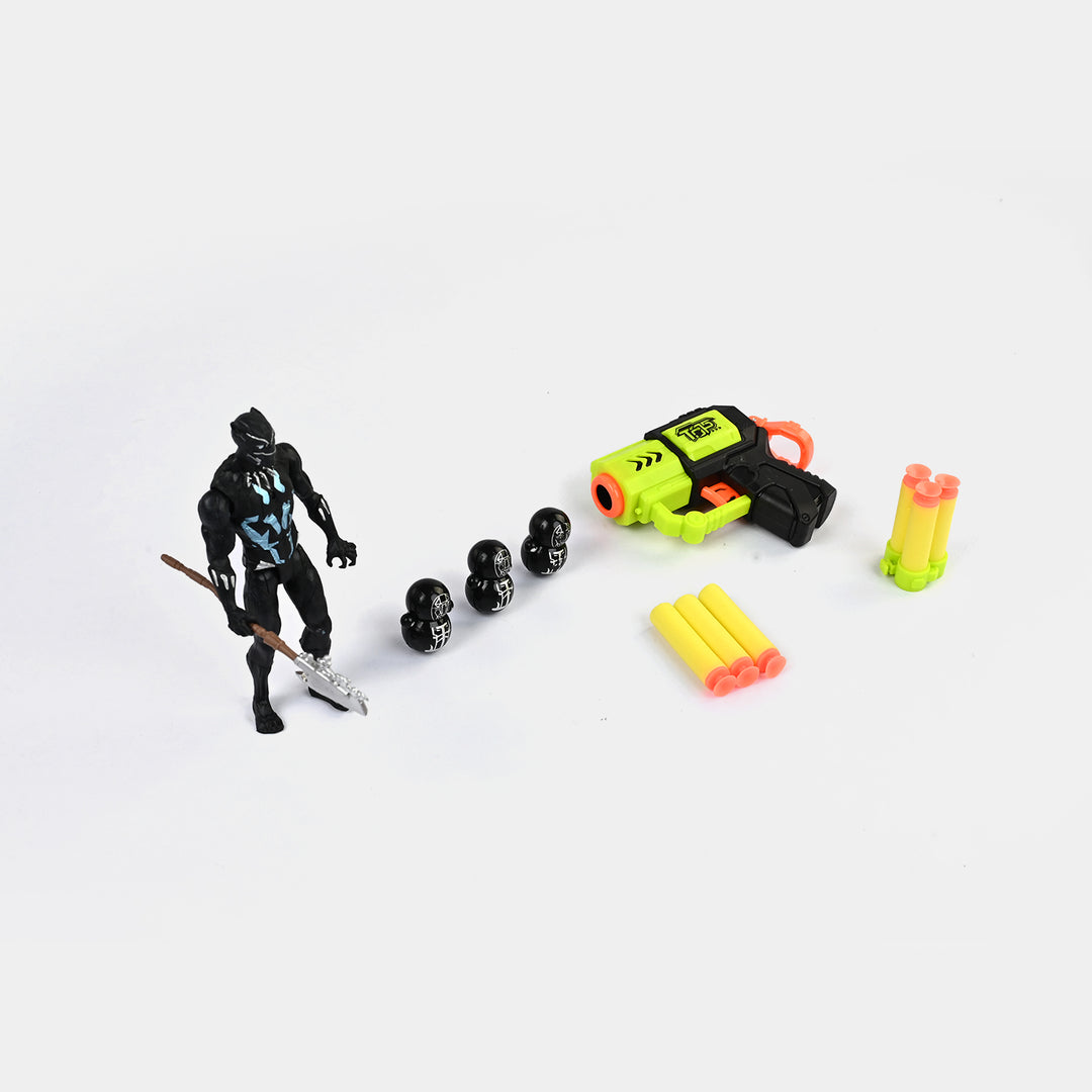 Action Figure Eva Soft Dart Blaster & Targets Set