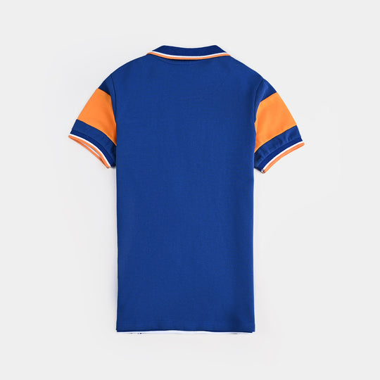 Boys Jumbo Pique Polo Game Time-Stripes