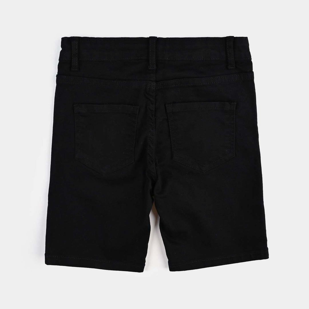Boys Denim Stretch Short-Jet.Black