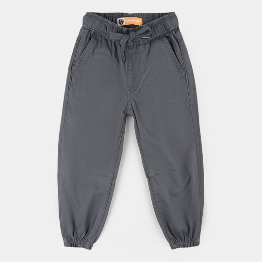 Boys Cotton Twill Pant (Brilliant) – Grey