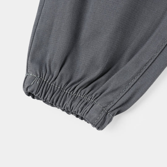 Boys Cotton Twill Pant (Brilliant) – Grey