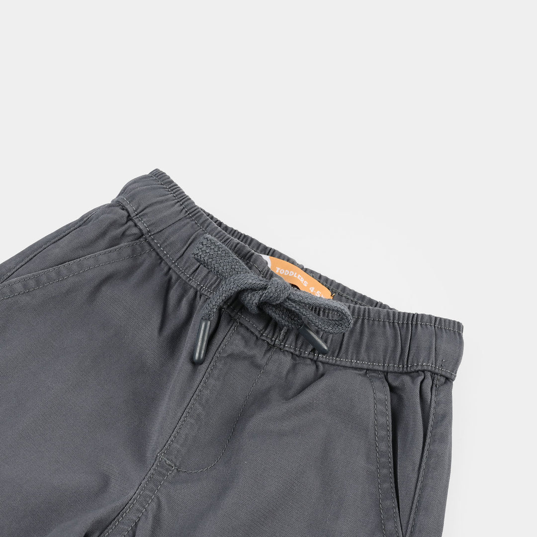 Boys Cotton Twill Pant (Brilliant) – Grey