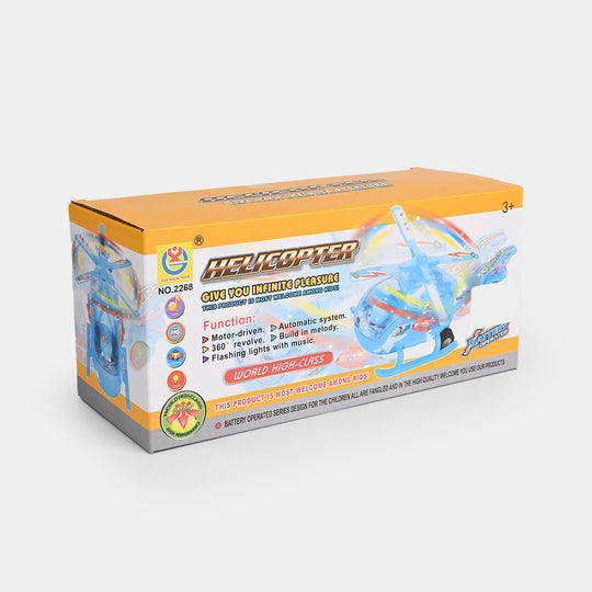 Helicopter With Light & Music Toy For Kids
