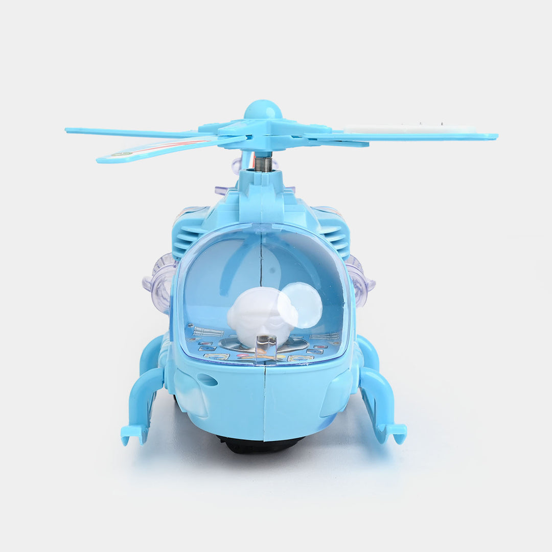 Helicopter With Light & Music Toy For Kids