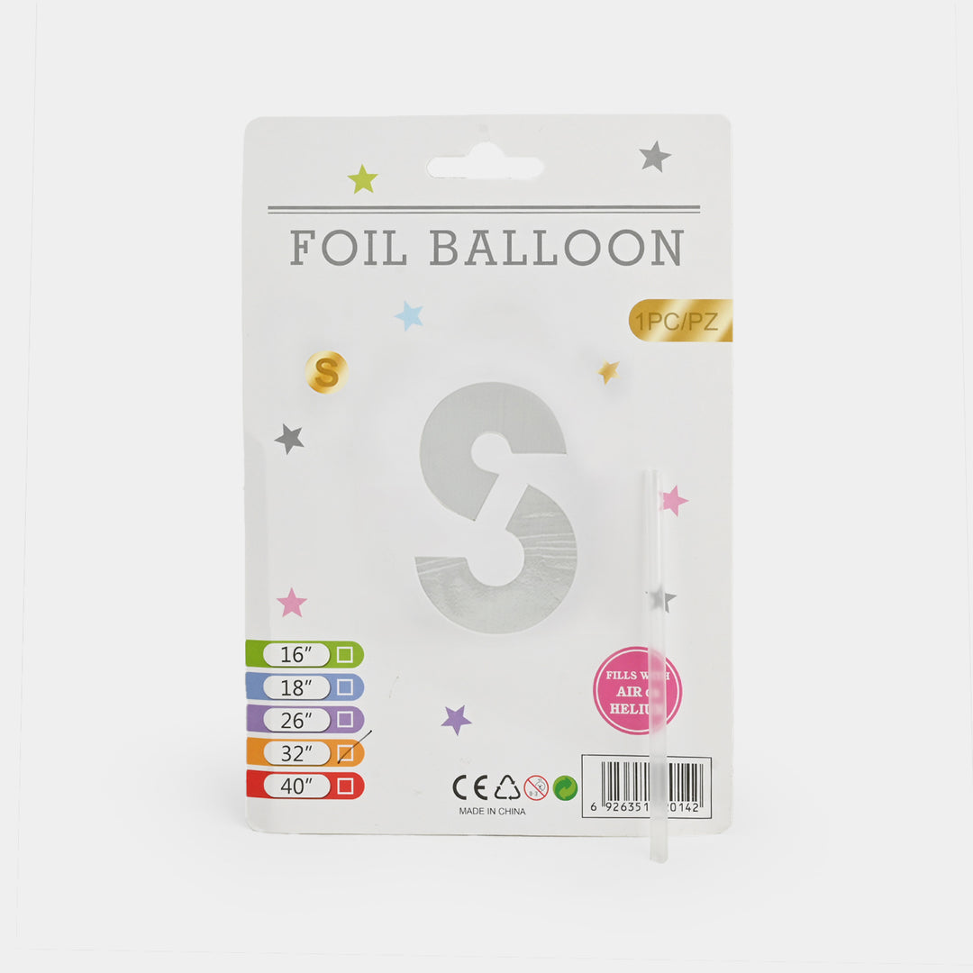 32-Inch Tall Letter Foil Balloons For Celebrations