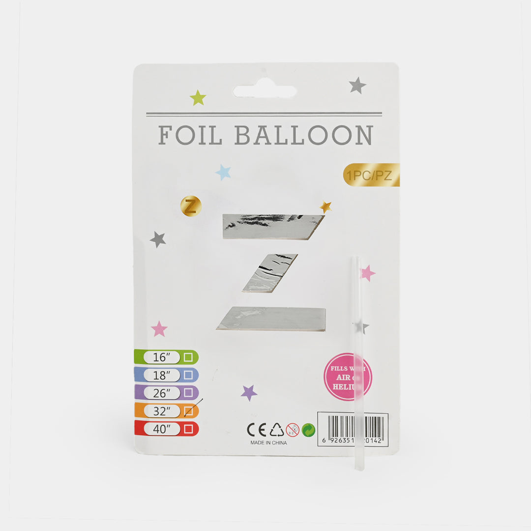 32-Inch Tall Letter Foil Balloons For Celebrations