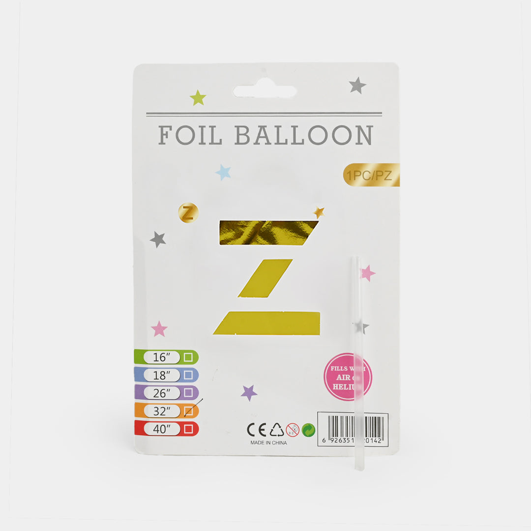 32-Inch Tall Letter Foil Balloons For Celebrations