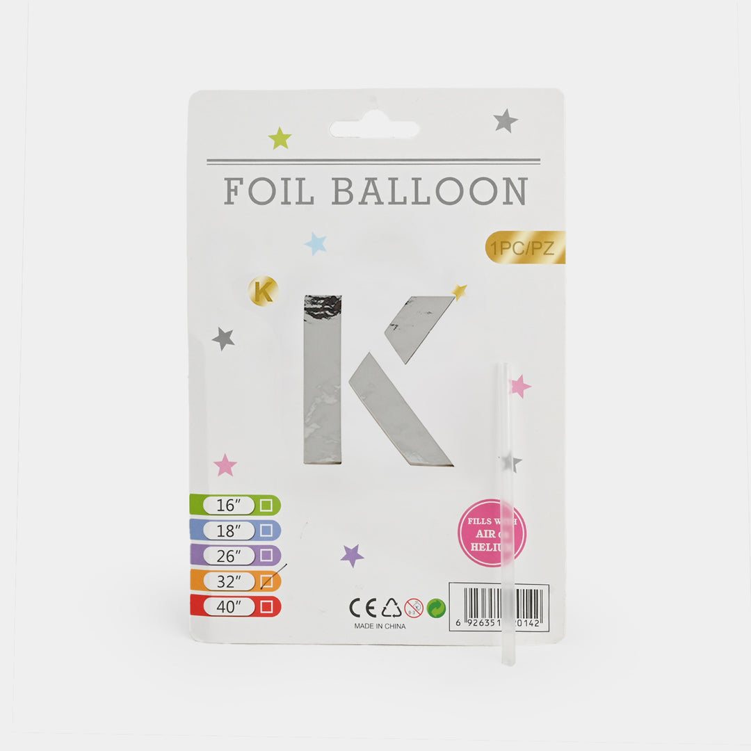 32-Inch Tall Letter Foil Balloons For Celebrations