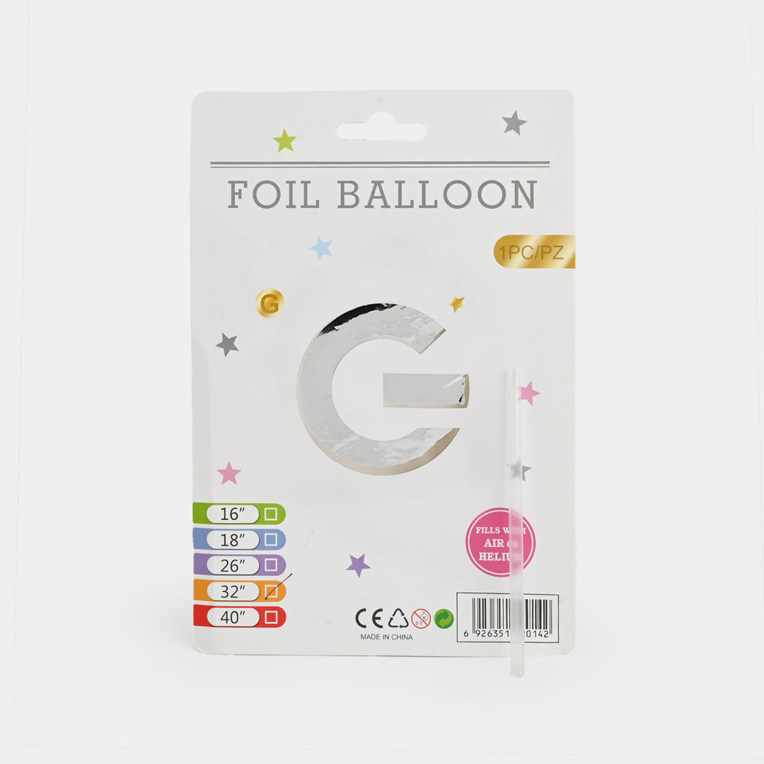 32-Inch Tall Letter Foil Balloons For Celebrations