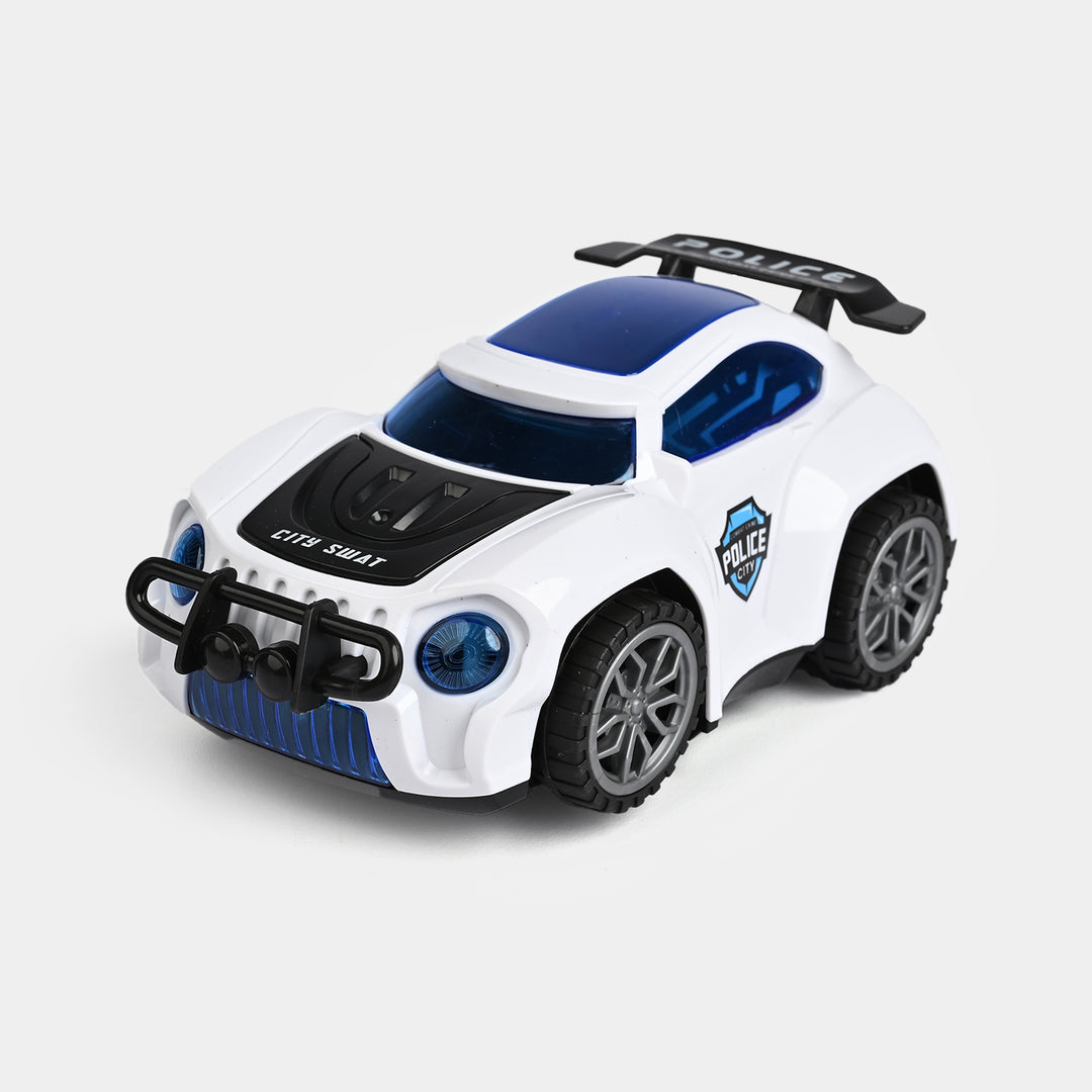 3D Police Car Toy with Light & Sound