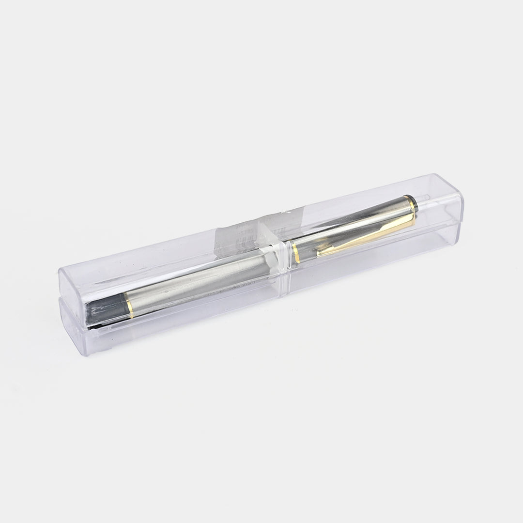 Fancy Fountain Ink Pen with Plastic Case