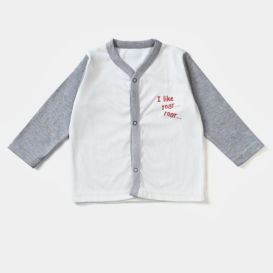 Infant Unisex Night Suit Lion Series Off White