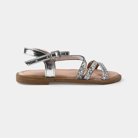 Girls Sandal MT-04-SILVER
