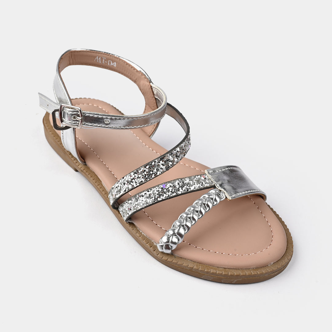 Girls Sandal MT-04-SILVER
