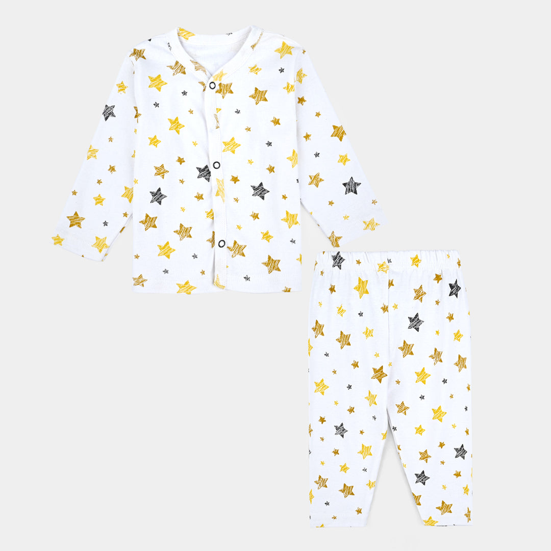 Infant Unisex Night Suit Front Open Star