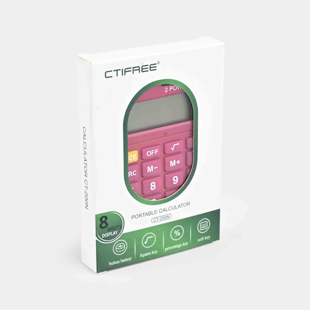 CTIFREE CT-200N Pocket Calculator with Protective Cover