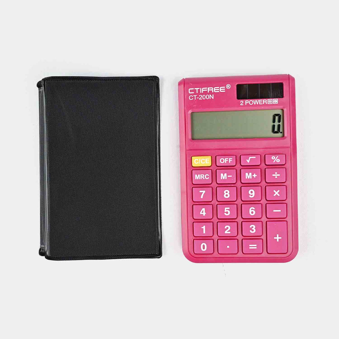 CTIFREE CT-200N Pocket Calculator with Protective Cover