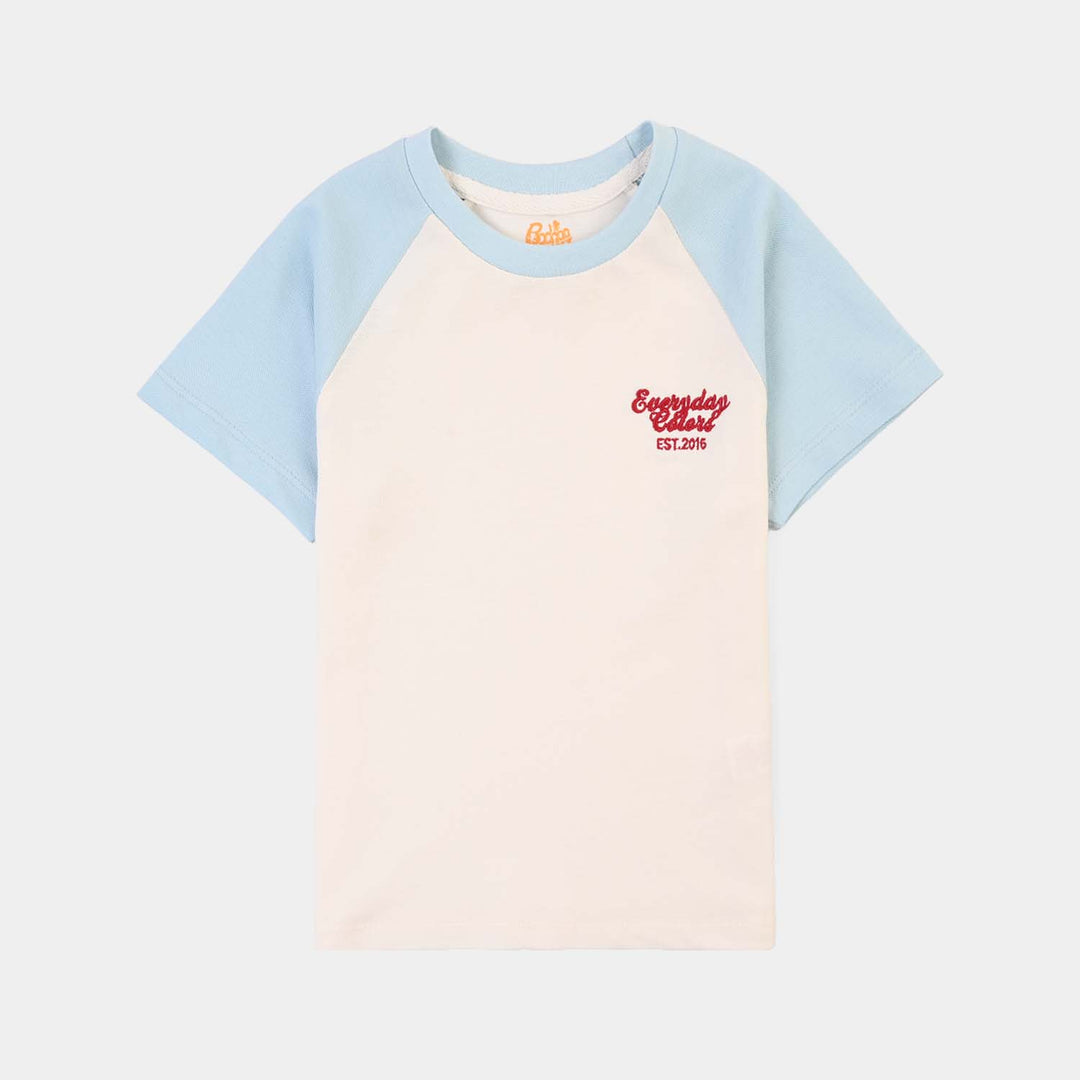 Boys Cotton PK T-Shirt Everyday- OFF White