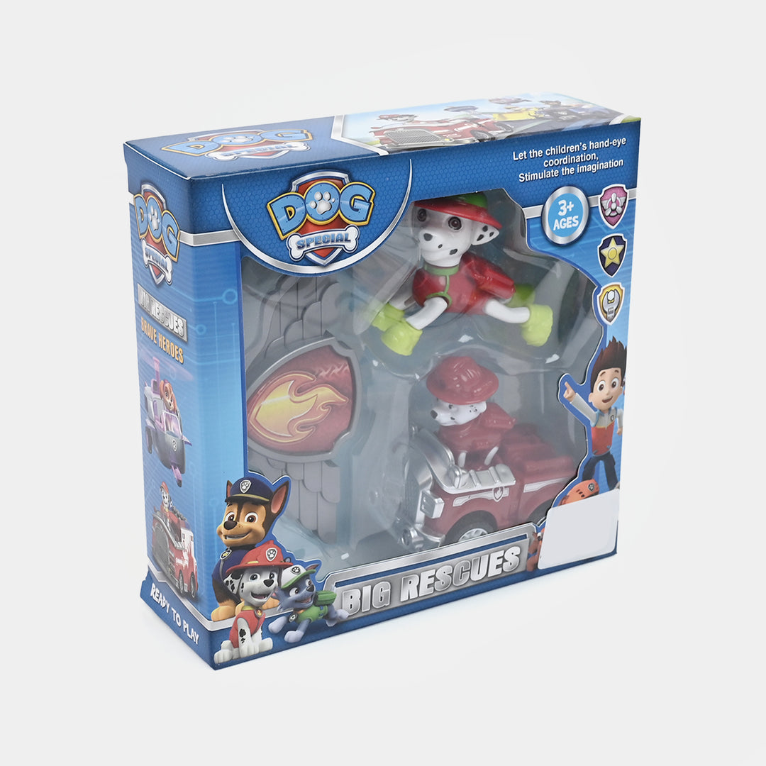 Character Big Rescues – Marshall Action Figure & Fire Truck Toy Set