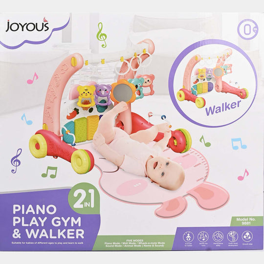 2 in 1 Piano Play Gym & Walker | 9881 Red