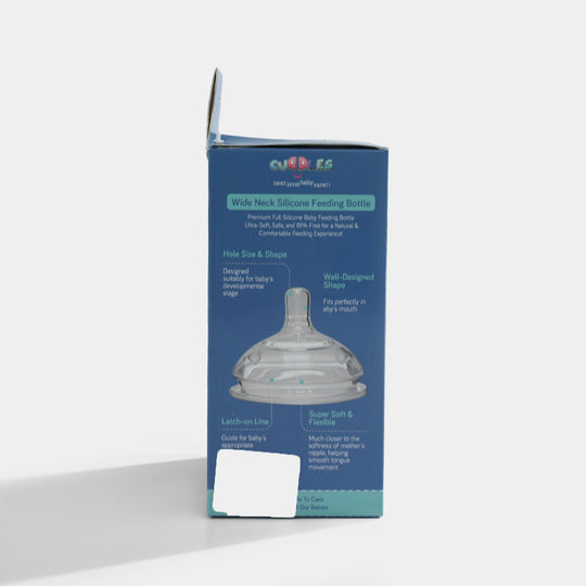 Full Silicon Feeding Bottle 240Ml Blue