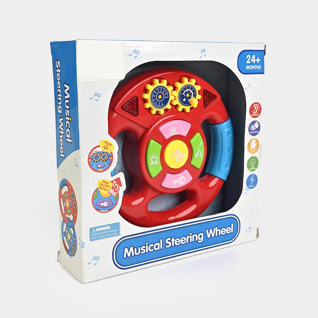 Musical Steering Wheel with Lights & Sound
