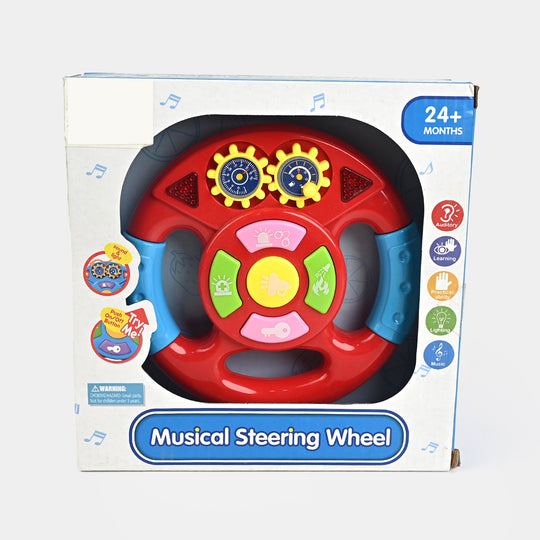 Musical Steering Wheel with Lights & Sound